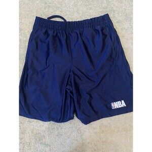 NBA Elevation Basketball Dazzle Shorts Men's M Shiny Silky Blue Gym Textured